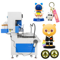 Machine de moulage par écoulement 2D 3D en silicone 24 couleurs pour la fabrication de porte-clés en PVC et de logos de marque