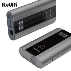 Wifi Nhà cung cấp giải pháp kuwfi BĂNG TẦN KÉP 4G + Thiết bị bỏ túi 6400mAh pin TS9 mcx mini di động 4G <span class=keywords><strong>router</strong></span> với chức năng đèn pin - Product Image 1