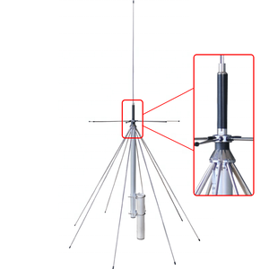 เสาอากาศกลางแจ้งแบบวงกว้าง 25-3000mhz ทำจากสแตนเลส สำหรับสถานีฐาน รุ่น Discone Antenna D130 - Product Image 4
