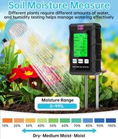 Détecteur intelligent de nutriments du sol 6 en 1, testeur de pH du sol pour jardin domestique, testeur d'humidité et de fertilité du sol agricole