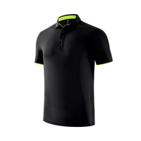 T-shirt unisexe à manches courtes en polyester et élasthanne, tissu en velours côtelé imprimé avec logo frontal, boutonné, respirant, confortable, tricoté 220g – Meilleures ventes
