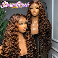 Perruques Lace Front en Cheveux Humains Naturels Sans Colle 13*4 Cheveux Bruts Brésiliens Bouclés Birmans Pré-Pluckés Perruques Frontales HD pour Femmes Noires