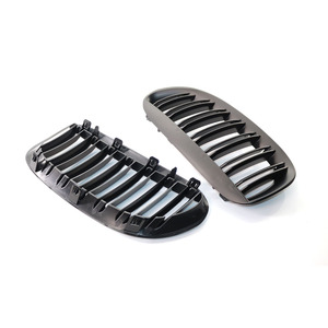 Rejilla de entrada de aire del parachoques delantero BMW E63, negro mate, plástico ABS, 2003-2010 - Product Image 2