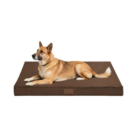 Meilleure vente de luxe en tissu Oxford pour animaux de compagnie lit éponge dos soutien solide motif XL résistant à l'eau détachable lavable pour chiens chats