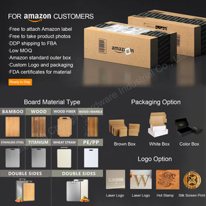 Tablas de Cortar Portátiles de Metal Personalizadas, Duraderas, Rectangulares, de 1.4 cm de Grosor, Aptas para Lavavajillas, de Paja de Trigo y Titanio Puro para Cocina - Product Image 5