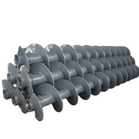 Lame spirale épaissie personnalisée, lame spirale sans tige en acier au carbone résistant à la corrosion, adaptée aux batteurs de pailles et aux pieux de récolteuses