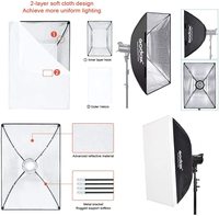 Boîte à lumière pliable rectangulaire portable Godox 60*90cm avec monture Bowens pour la photographie de produits et les portraits
