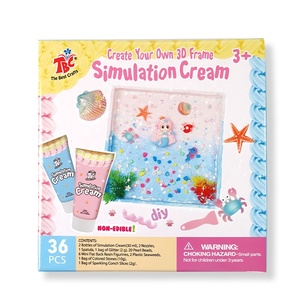 <span class=keywords><strong>WingArt</strong></span> DIY 3D dekorative Rahmen-Ozean Meerjungfrau Prinzessin Seepferdchen Creme Simulation Lernspiel zeug für kreative Kinder - Product Image 6