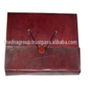 เคสหนังแท้พับได้สองทบตัวล็อคปุ่มยืดหยุ่นแบบเรียบง่ายขายส่ง - Product Image 1