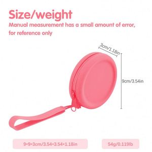 New Arrival Eco Friendly Fashion High Quality Silicone Coin Purse Mini Waterproof Zippered <b>Wrist</b> <b>Strap</b> Unisex for Daily Use - Product Image 3