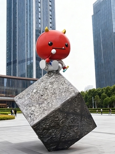 CS057 Oversized FRP Crab Sculpture Seafood Themed Ornament <b>for</b> Hotel Entrance Shopping Mall Promotion Event Art Installment - Product Image 3