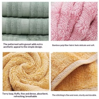 Serviettes de toilette carrées en fibre de charbon de bambou unies à motif ondulé, à poils longs et courts, pour la maternelle, vente en gros, bavoirs anti-bave