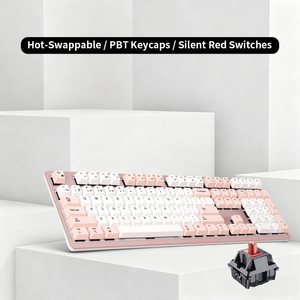 Clavier mécanique silencieux Cherry Axis USB Type-C 108 touches, triple mode, pleine taille, anti-ghosting, nouveau - Product Image 5