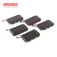 10000mAh double USB étanche batterie solaire support d'alimentation Mobile type-c entrée cc polymère batterie au Lithium surcharge