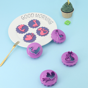 4 cái hai mặt cắt động vật mô phỏng bánh quy trang trí bánh khuôn ép nhựa công cụ tự làm để nướng bánh quy - Product Image 5