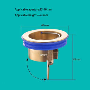 Kolay kurulum koku geçirmez zemin drenaj filtresi çekirdek banyo süzgeç duş pirinç zemin drenajı - Product Image 6