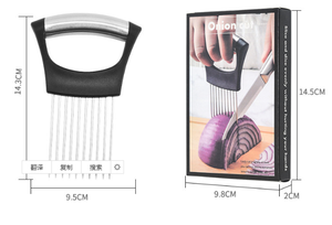 Supporto per cipolle per affettare, taglierina per cipolle per affettare, tagliaverdure per patate e pomodori, avocado - Product Image 5