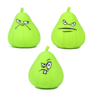 Wholesale Angry Green Pumpkin Funny Face PVA Dough Filled Soft <b>Slime</b> Squishy Fidget Toys for Kids - Product Image 5