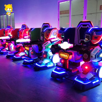 Robot de combat électrique à piles, marcheur, King Robot, amusement en fibre de verre pour centre commercial, parc, intérieur/extérieur