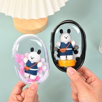 Bolsa protectora personalizada Pop Mart para muñecas de PVC, diseño Nendoroid, con forma de dumpling, para exhibición de muñecas de caja sorpresa, mini bolsa para muñecas.