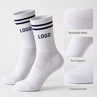 Chaussettes de course personnalisées avec logo, chaussettes de sport athlétiques, chaussettes respirantes en maille avec coussinets, OEM ODM