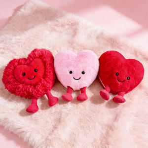 HECION Nuevo Peluche en Forma de Corazón, Muñeco Adorable Rosa, Serie de San Valentín, Regalo Romántico para Niñas - Product Image 1