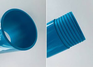 Involucro in <span class=keywords><strong>PVC</strong></span> a pressione DN115 tubo del pozzo d'acqua di colore blu - Product Image 5