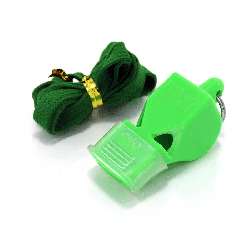 Plastic Football Soccer Sports Classic Whistle Fox Referee Emergency Exhaust Whistles With Lanyard