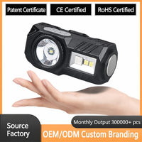 Lampu Kepala LED Isi Ulang dengan Sensor Gerak, Lampu Kepala XPG COB, Tipe C, Klip Magnetik, Senter Kepala untuk Berkemah dan Memancing.