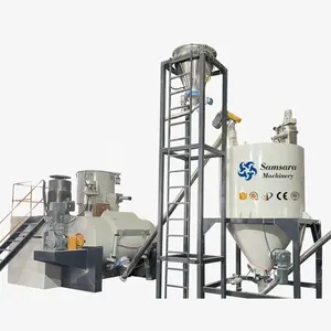 PP PE WPC Decking Profile Wood Plastic Compounding pneumatic conveyor pvc mixer Board Production Making Line Machine