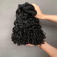 Envío rápido de gama alta 100% Paquete de cabello humano peruano virgen crudo Super doble SDD rizo Euroasiático