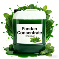 Concentré de feuilles de pandan liquide, qualité alimentaire, saveur naturelle de pandan, certifié HACCP, emballage en baril de 20 kg pour les boissons au bubble tea