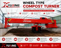 Équipement multifonctionnel de compostage agricole à retourneur de paillis hydraulique complet pour la gestion des déchets de paille et de jardin