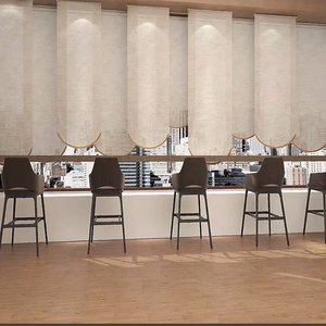 Cortina de Lino Filtrante con Marco Metálico, Biombo Decorativo con Textura, Separador de Espacios Estilo Chino para Salón de Té, Gasa Lisa - Product Image 5