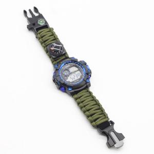 7 in 1 Multifunction Luminous Adjustable <strong>Survival</strong> <strong>Watch</strong> Waterproof Bracelet <strong>Watch</strong> with Compass Whistle Thermometer - Product Image 4