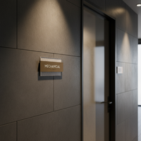 Autocollant de signalisation d'ascenseur en acrylique double couche personnalisé MACCAN avec braille ADA pour panneau de commande d'ascenseur, étiquette d'accessibilité au niveau du sol et de la pièce