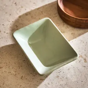 Keramik-Quadrat-Schüssel grüne Vorspeisen gemüse Speisen servierschalen Schalen zum Servieren von Speisen