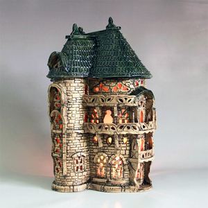 Wholesale Glazed <strong>Ceramic</strong> Fairy Christmas House Shaped <strong>Jewelry</strong> <strong>Box</strong> Custom Shaped Girl Birthday Gift Decorative <strong>Jewelry</strong> Holder - Product Image 5