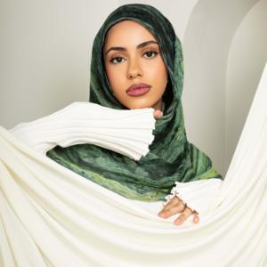 Pañuelos Hijab Modales Estampados para Mujer, Transpirables, Elegantes y Modestos, para las 4 Estaciones, con Logotipo Personalizado, los Más Vendidos del 2026 - Product Image 1