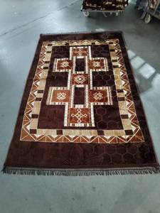 Tappeto moderno blu nuvoloso Raschel spugna realizzato in poliestere per l'arredamento della casa del soggiorno - Product Image 3