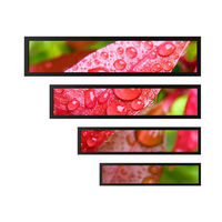 Zhsunyco - Señalización Digital LCD de Barra Estirada de 23.6 Pulgadas, Resolución 1920x540, para Publicidad en Interiores de Tiendas y Supermercados