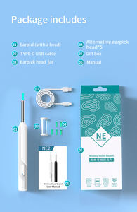 Integrated Spoon Head Ear Wax Removal-Earwax Removal Tool Visual Earpick Ear Cleaner <b>With</b> <b>Camera</b> & <b>Light</b> Ear Cleaning Kit - Product Image 1