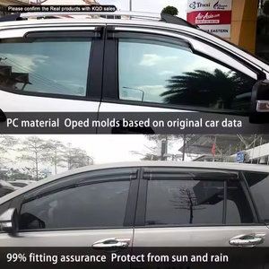 Accessoires automobiles OEM/ODM, nouveau design, pare-soleil et pare-pluie en PC noir injecté pour Toyota Fortuner 2012-2015 - Product Image 2