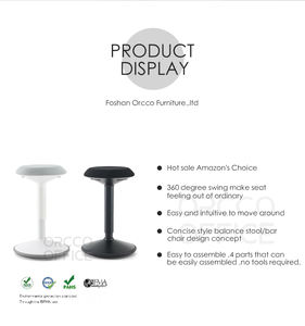 Moderne Mechanische Schommelstoel Verstelbare Ergonomische Actieve Balans Bureau Wobble Kruk - Product Image 3