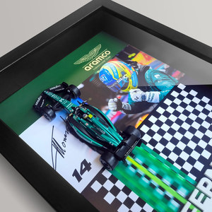 Alonso lái xe Mũ bảo hiểm VS. American tốc độ cao đua xe quy mô 1:43 Diecast ABS nhựa trang trí tường treo - Product Image 3