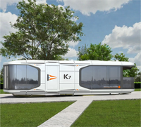 Maison Préfabriquée de Luxe Moderne, Cabine Mobile Capsule Spatiale, Gîte de Tourisme, Conteneur Hôtelier en Acier et Verre