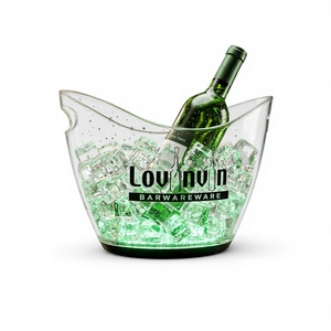Cubo de hielo acrílico Louvin para vino, accesorio de bar moderno para fiestas - Product Image 2