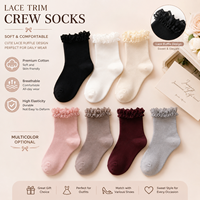 Chaussettes en coton doux respirantes et élastiques avec dentelle pour femmes et filles – Vente en gros – Fabricant de chaussettes tendance