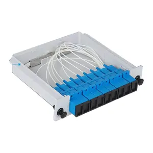 Impermeabile SC UPC LGX Box tipo di cassetta Splitter 1:8 PLC fibra ottica Splitter Card inserimento Splitter Gpon Onu