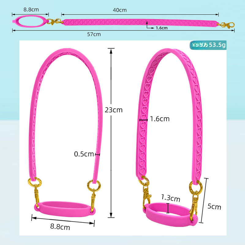 Silicone Heart Shape TEACH Crayon Coffee TEACH POWER Charm Beads Cool Lanyards for Teachers's Gifts Image 4